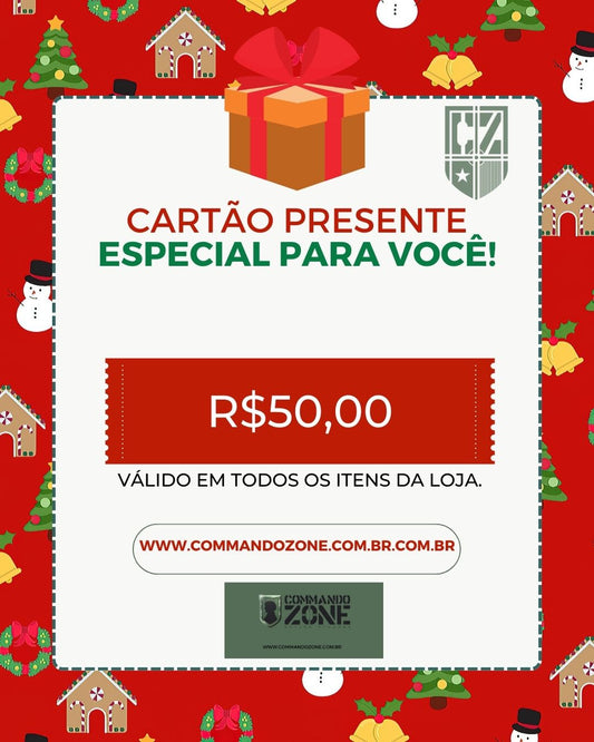 Cartões Presente Commando Zone