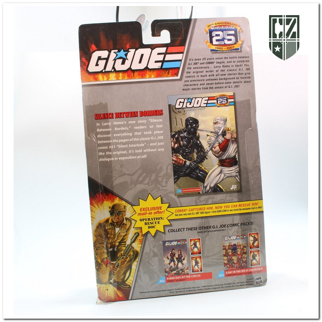 GI JOE 2008 Comic Two Pack - Snake Eyes e Storm Shadow Comandos Em Ação Cobra