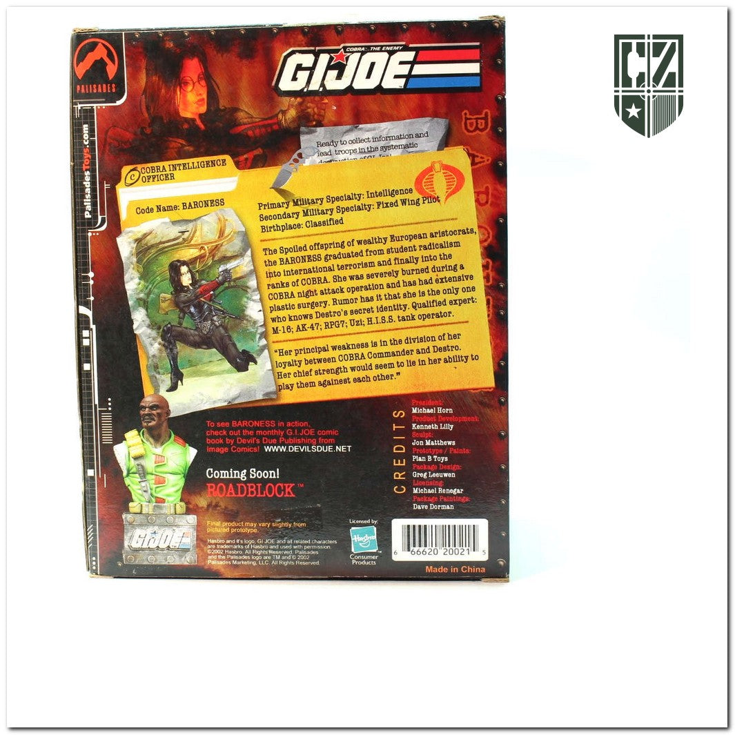 GI JOE 2003 Baronesa Mini Bust Palisades