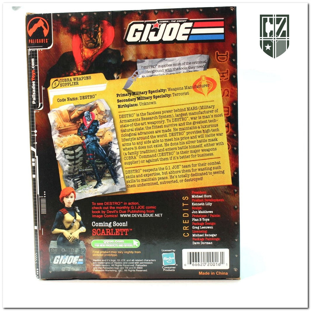 GI JOE 2003 Destro Mini Bust Palisades