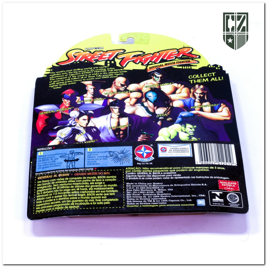 GI JOE Street Fighter 1995 General M. Bison Comandos Em Ação Cobra
