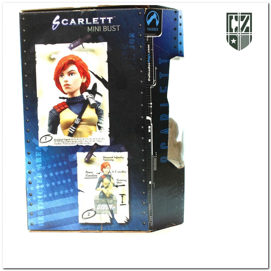 GI JOE 2003 Scarlet Mini Bust Palisades 
