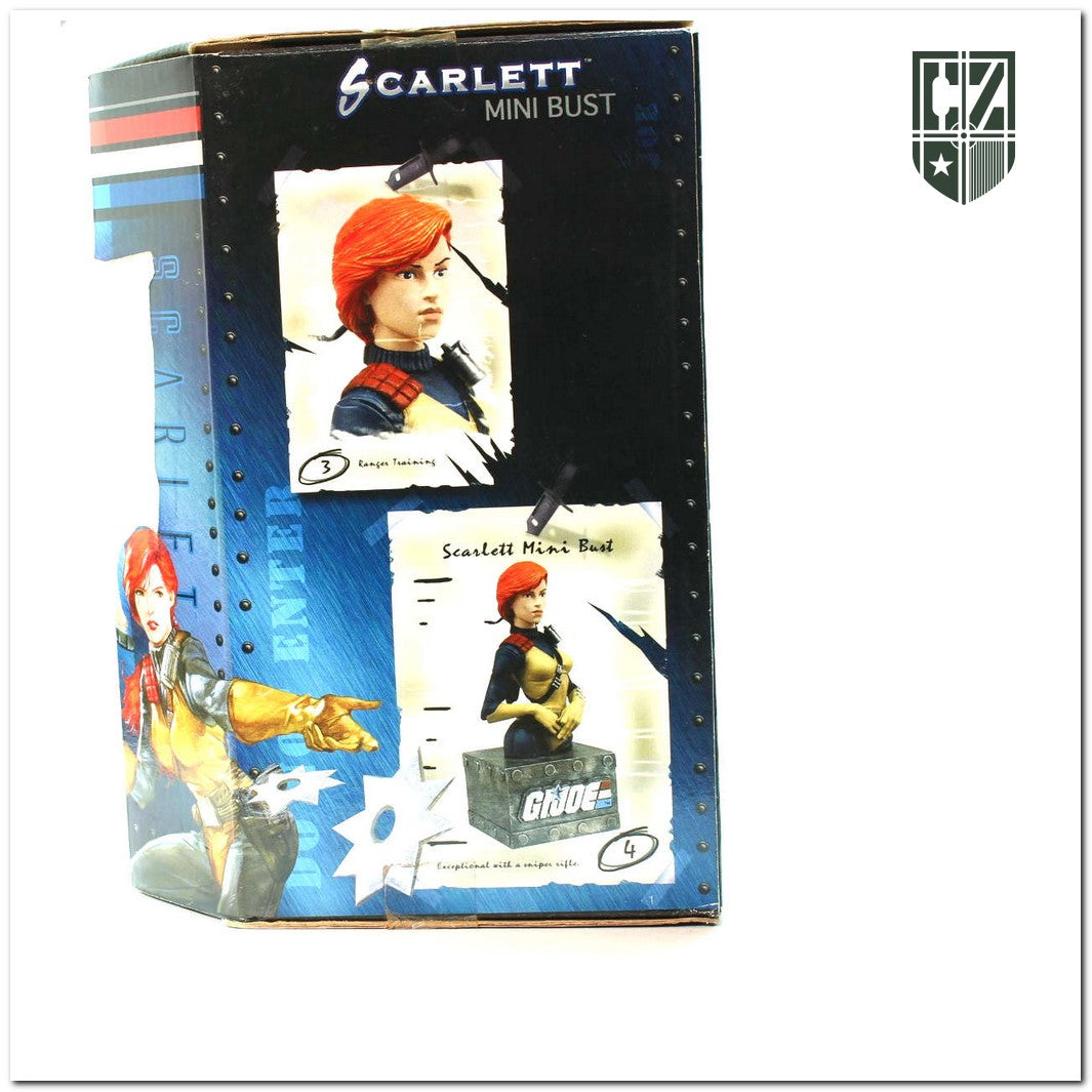GI JOE 2003 Scarlet Mini Bust Palisades 
