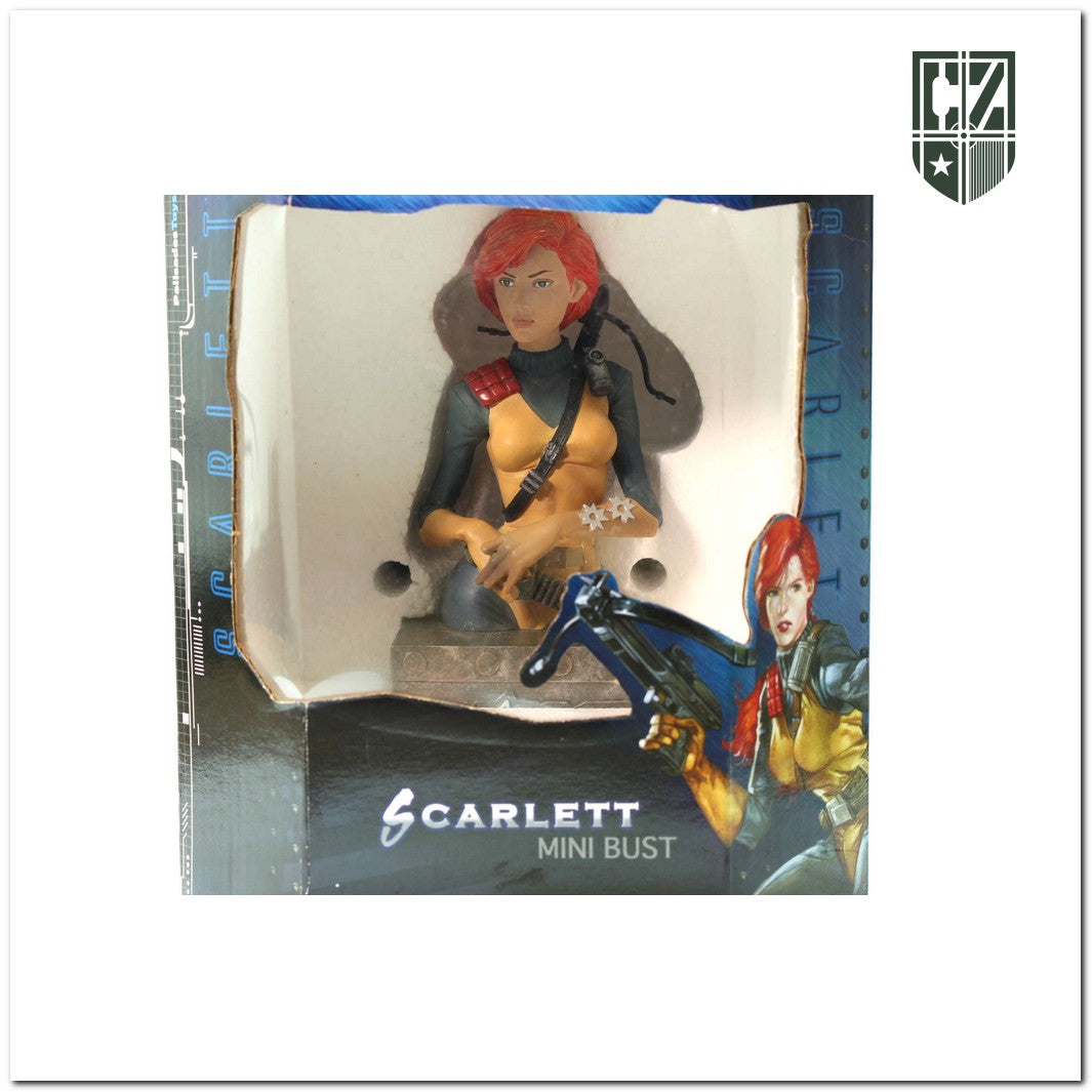 GI JOE 2003 Scarlet Mini Bust Palisades 