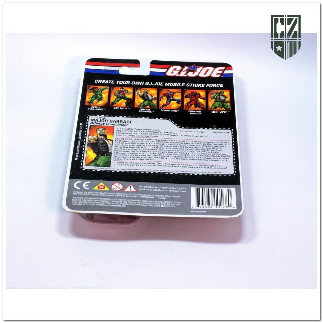 GI JOE Major Barrage V1 2005 Comandos Em Ação Cobra